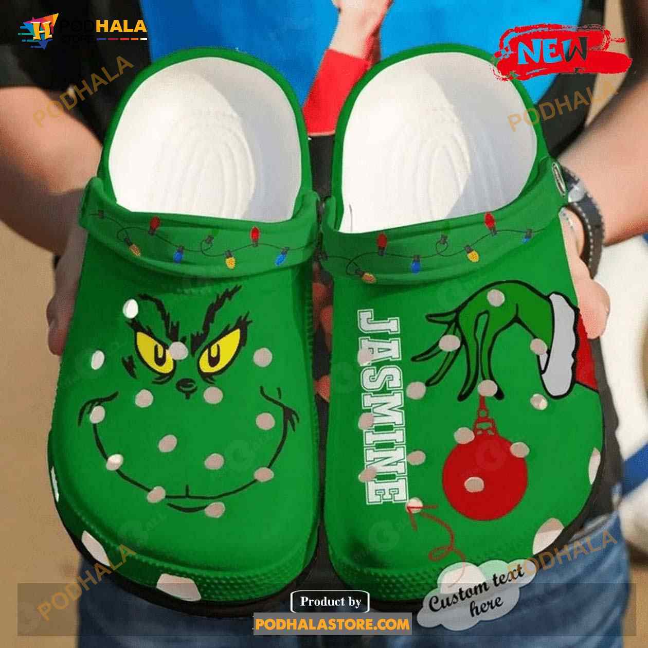 Christmas Gift The Grinch For Man And Women Classic Crocs Clog Shoes Christmas Gift The Grinch For Man And Women Classic Crocs Clog Shoes