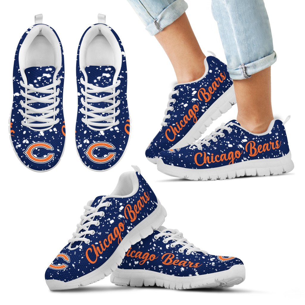 Christmas-Snowing-Incredible-Pattern-Chicago-Bears-Sneakers-1
