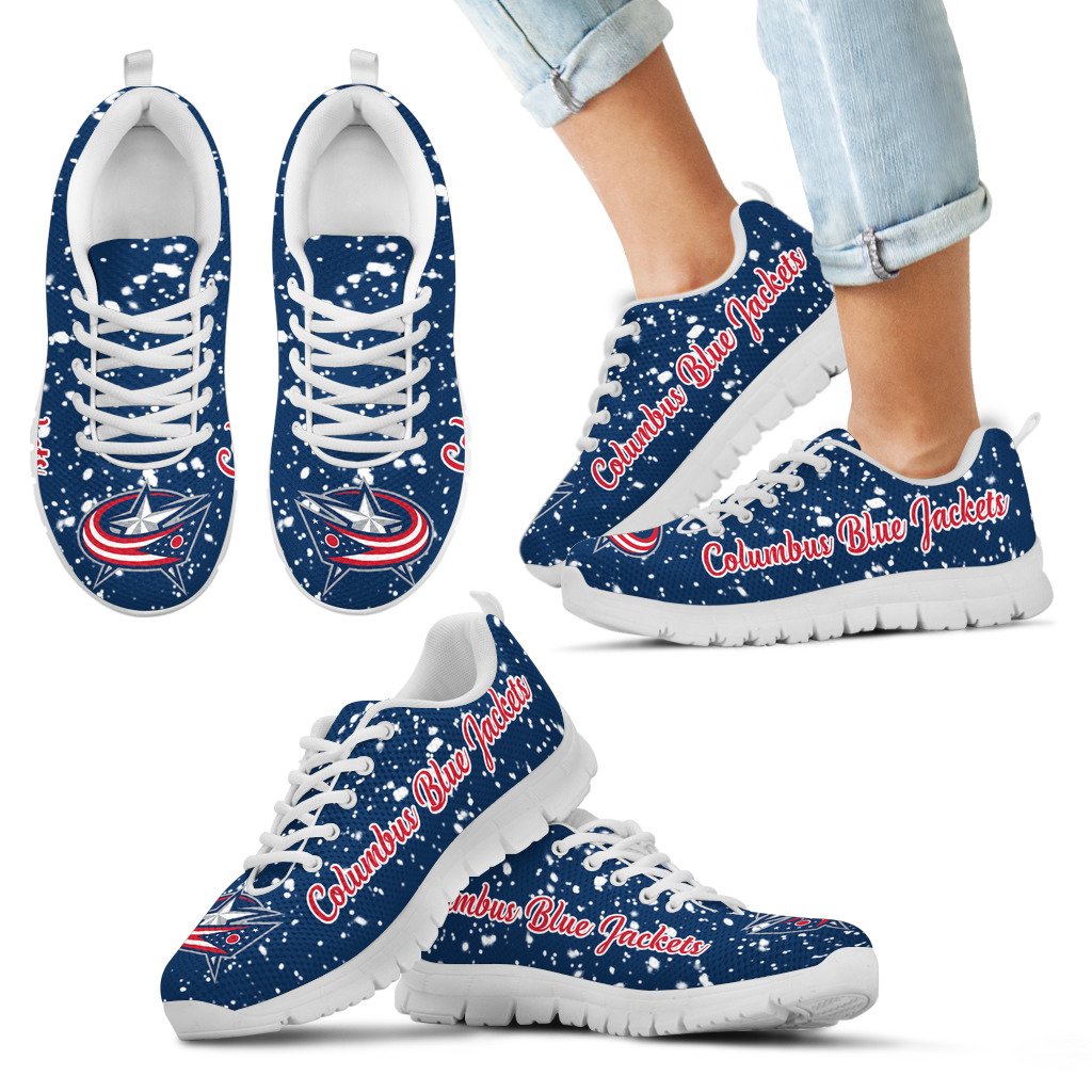 Christmas-Snowing-Incredible-Pattern-Columbus-Blue-Jackets-Sneakers-1