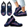 Christmas Snowing Incredible Pattern Columbus Blue Jackets Sneakers
