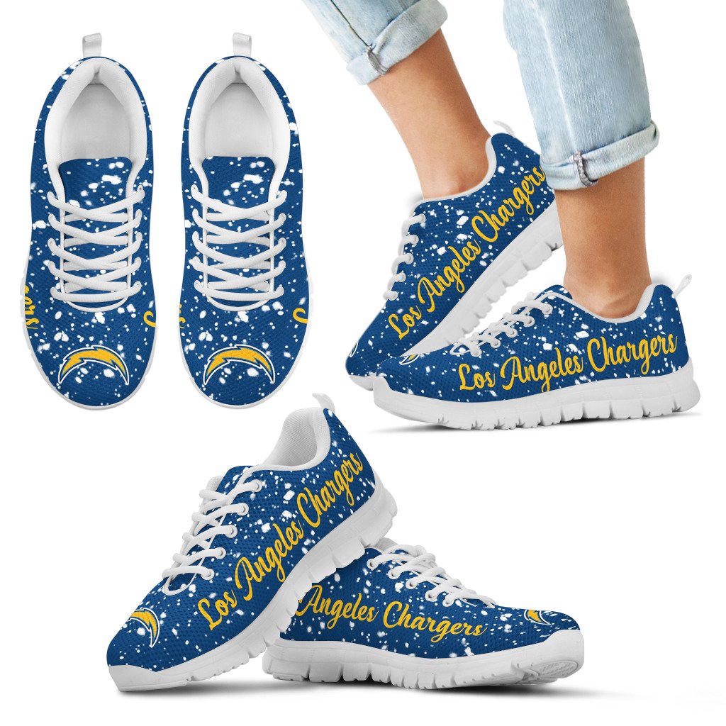 Christmas-Snowing-Incredible-Pattern-Los-Angeles-Chargers-Sneakers-1