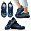 Christmas Snowing Incredible Pattern Los Angeles Chargers Sneakers