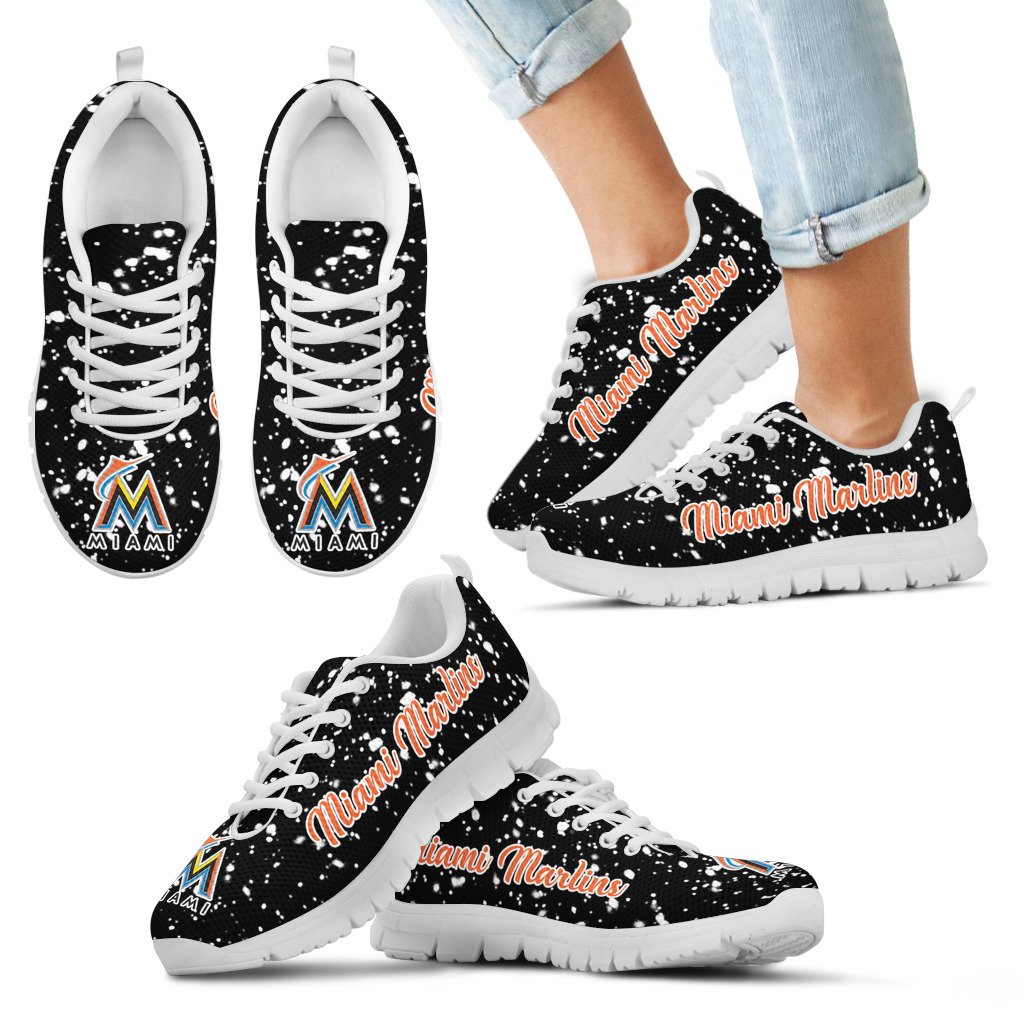 Christmas-Snowing-Incredible-Pattern-Miami-Marlins-Sneakers-1