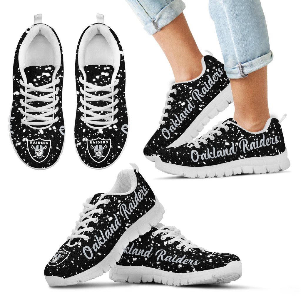 Christmas-Snowing-Incredible-Pattern-Oakland-Raiders-Sneakers-1