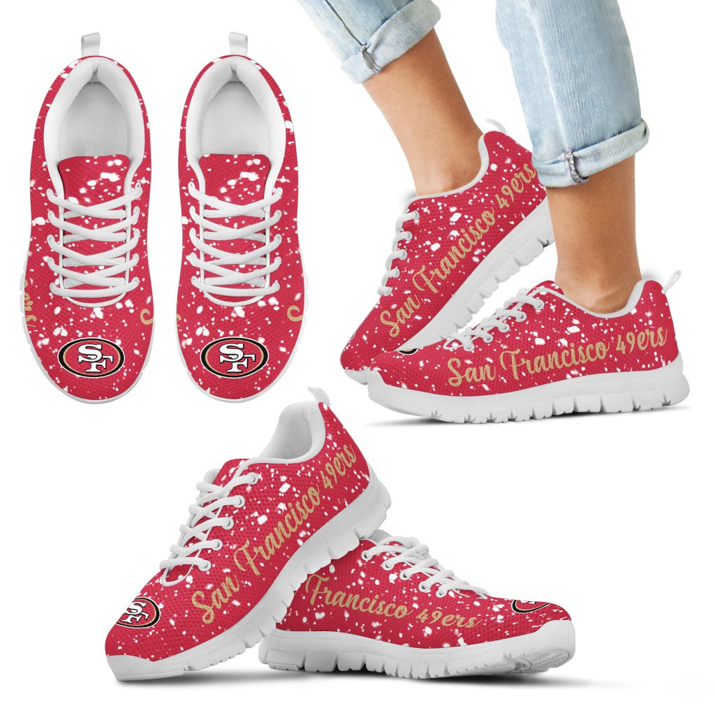 Christmas-Snowing-Incredible-Pattern-San-Francisco-49ers-Sneakers-1
