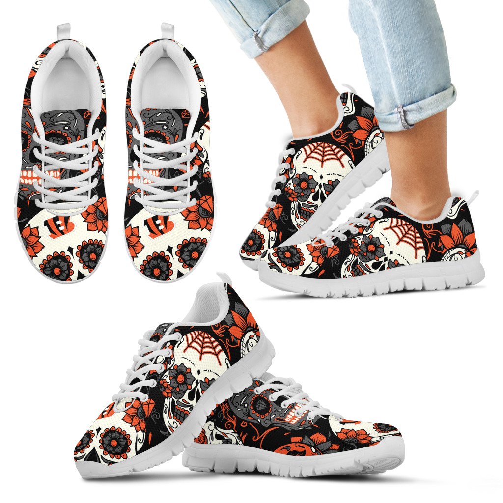 Cincinnati-Bengals-Colorful-Sugar-Skull-Sneakers-1
