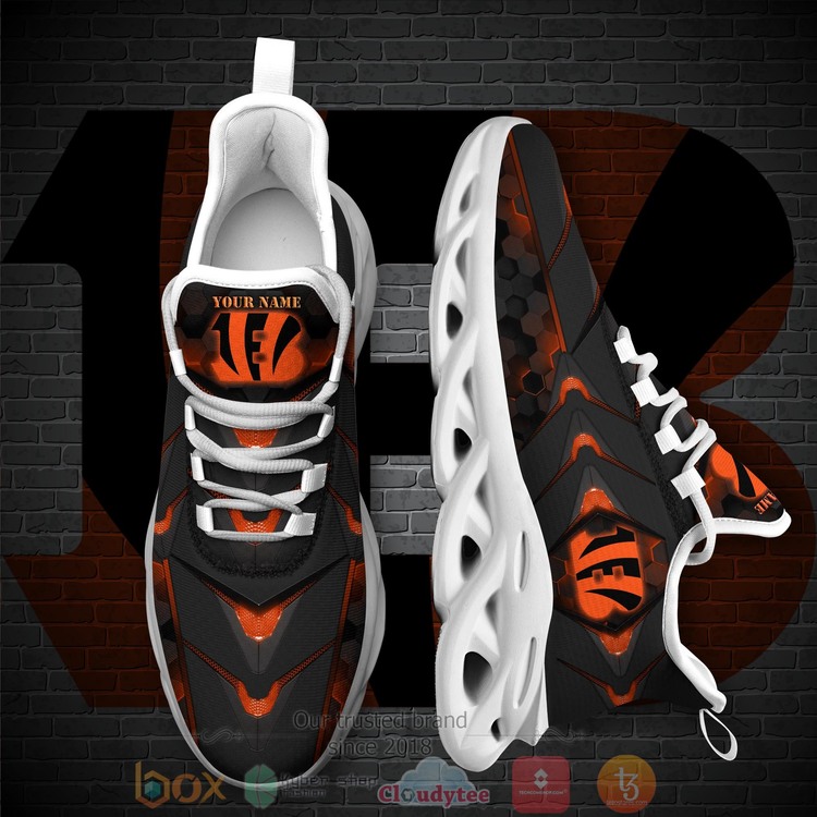 Cincinnati Bengals National Football League Personalized Clunky Max Soul Shoes Cincinnati Bengals National Football League Personalized Clunky Max Soul Shoes