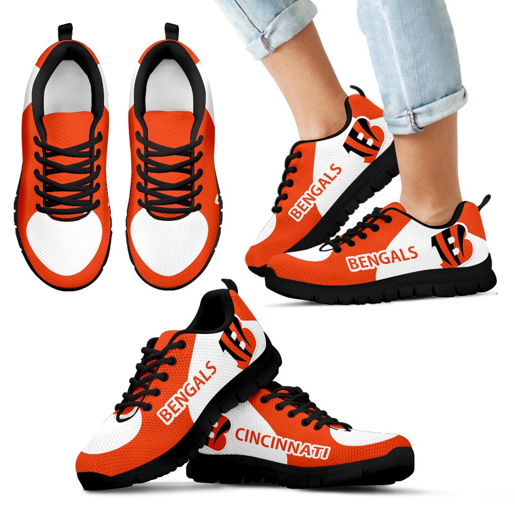 Cincinnati Bengals Top Logo Sneakers Cincinnati Bengals Top Logo Sneakers