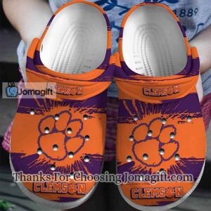 Clemson Bleed Purple Orange Crocs Gift