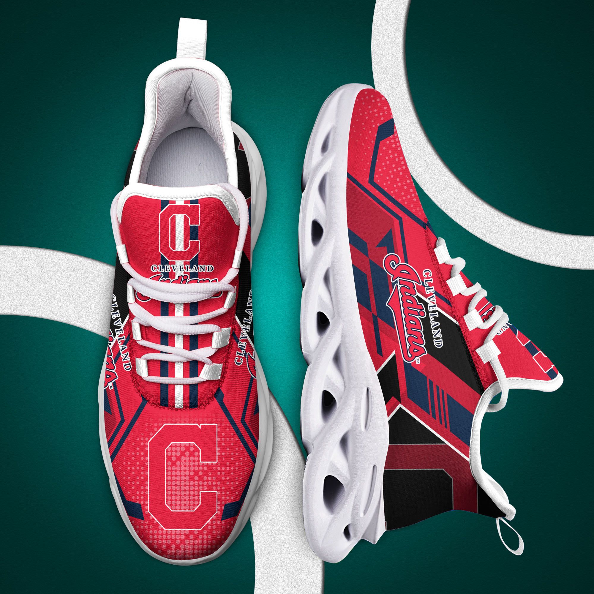 Cleveland-Indians-Mlb-Max-Soul-Clunky-Shoes-1