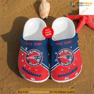 Clog Shoes Football New England Patriots Personalized NFL Crocs