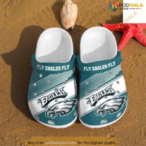Clog Shoes NFL Football Philadelphia Eagles Fly Eagles Fly Crocs