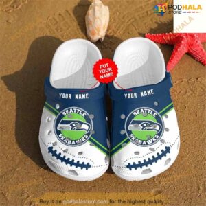 Clog Shoes NFL Football Seattle Seahawks Personalized Crocs