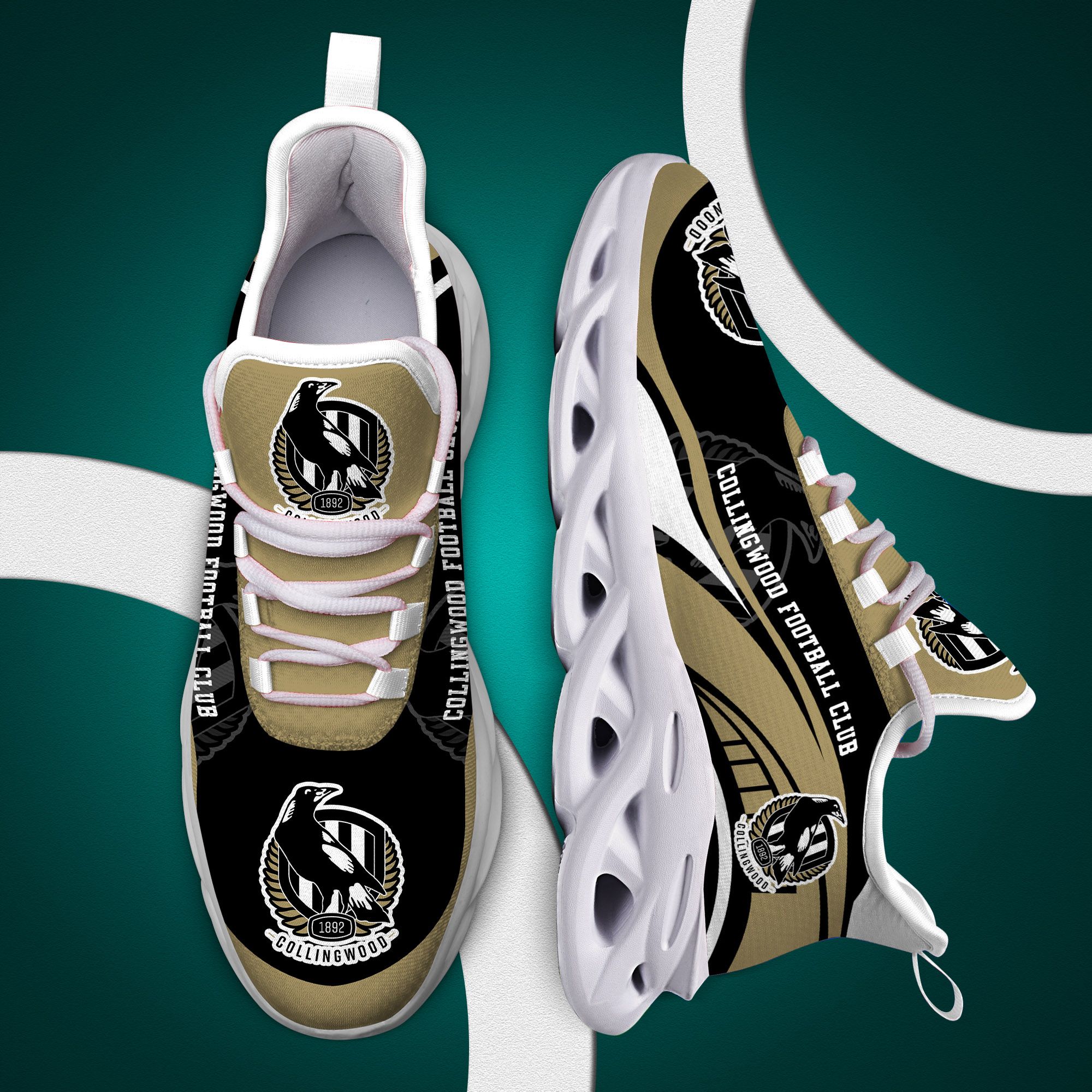 Collingwood Magpies Afl Clunky Max Soul Shoes Collingwood Magpies Afl Clunky Max Soul Shoes