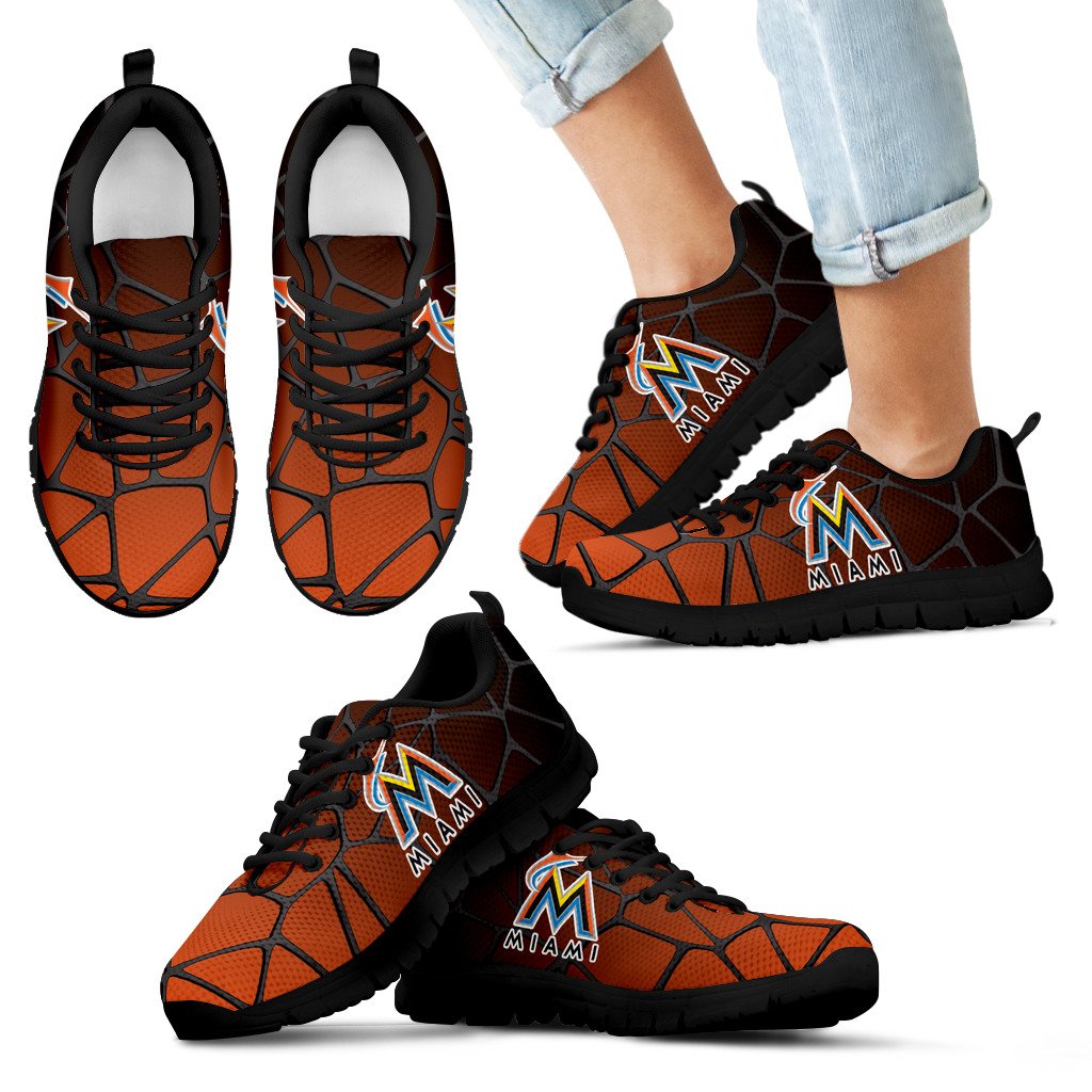 Colors Air Cushion Miami Marlins Gradient Sneakers Colors Air Cushion Miami Marlins Gradient Sneakers