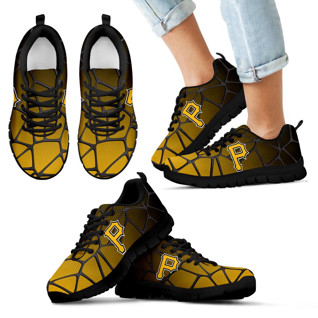 Colors Air Cushion Pittsburgh Pirates Gradient Sneakers Colors Air Cushion Pittsburgh Pirates Gradient Sneakers
