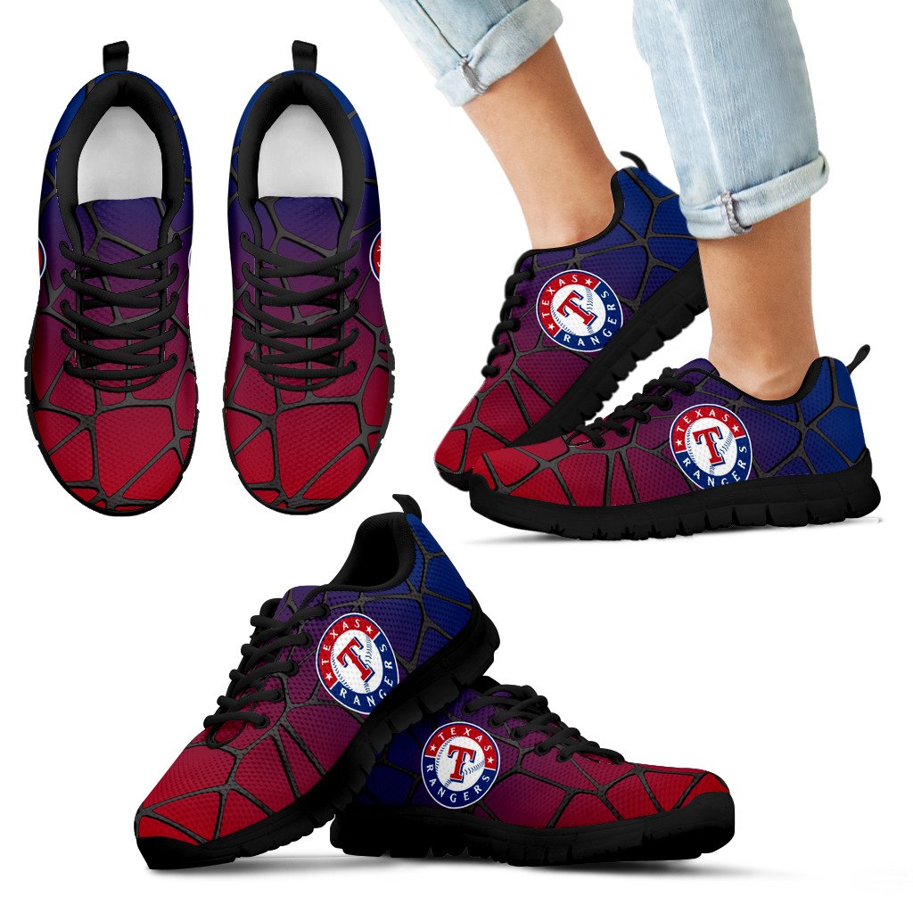 Colors Air Cushion Texas Rangers Gradient Sneakers Colors Air Cushion Texas Rangers Gradient Sneakers