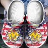 [Comfortable] Michigan Wolverines American Flag Crocs Gift