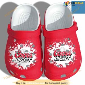 Coors Light Beer Lovers Crocs Crocband Clog Shoes