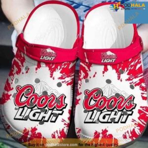 Coors Light Beer Paint Clog Shoes For Lover Crocs Clog Shoes