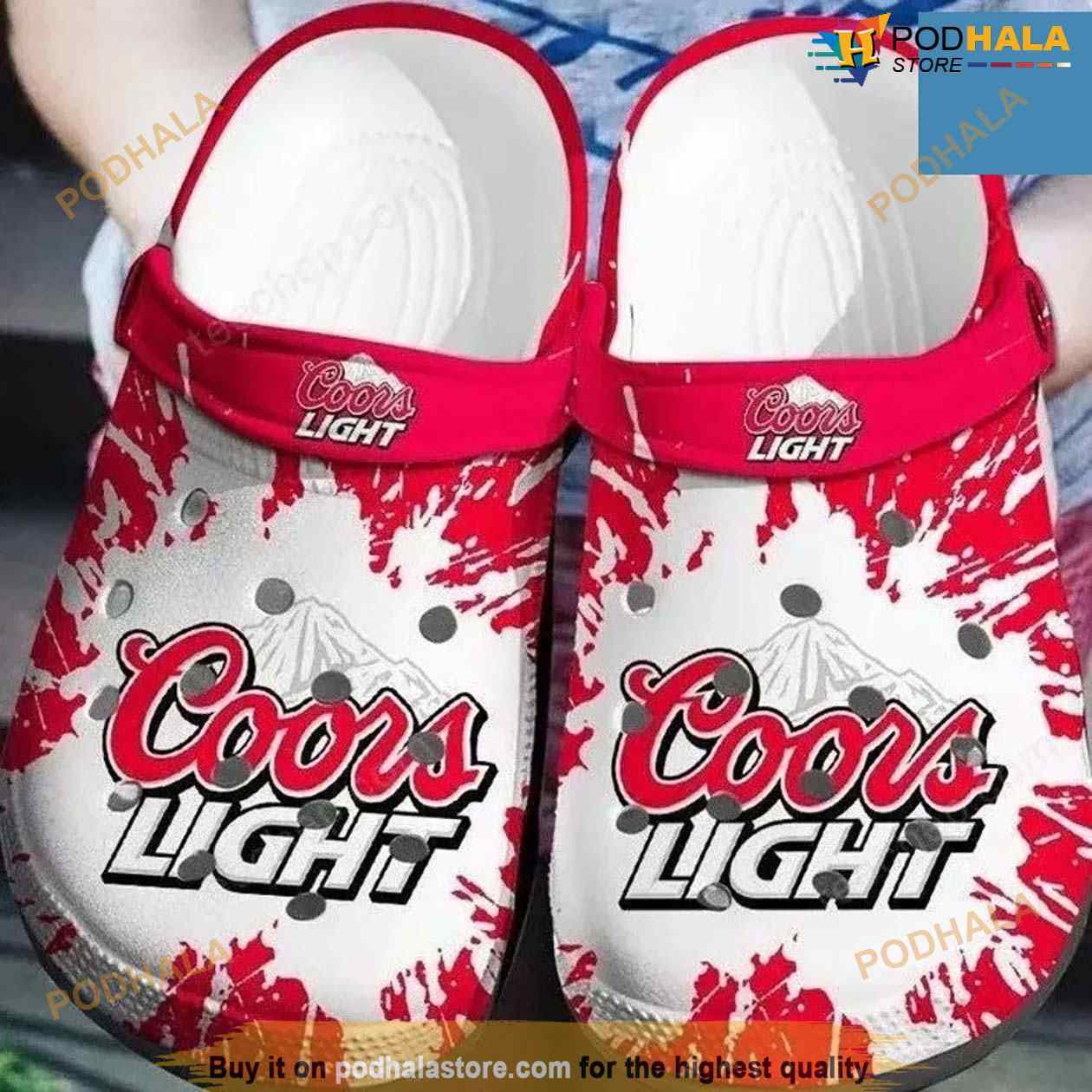 Coors Light Beer Paint Clog Shoes For Lover Crocs Clog Shoes Coors Light Beer Paint Clog Shoes For Lover Crocs Clog Shoes