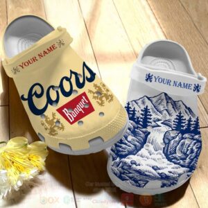 Coors Light & Coors Banquet Custom Name Crocband Crocs Clog Shoes
