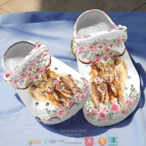 Cow And Calf With Flower Crown Crocband Shoes
