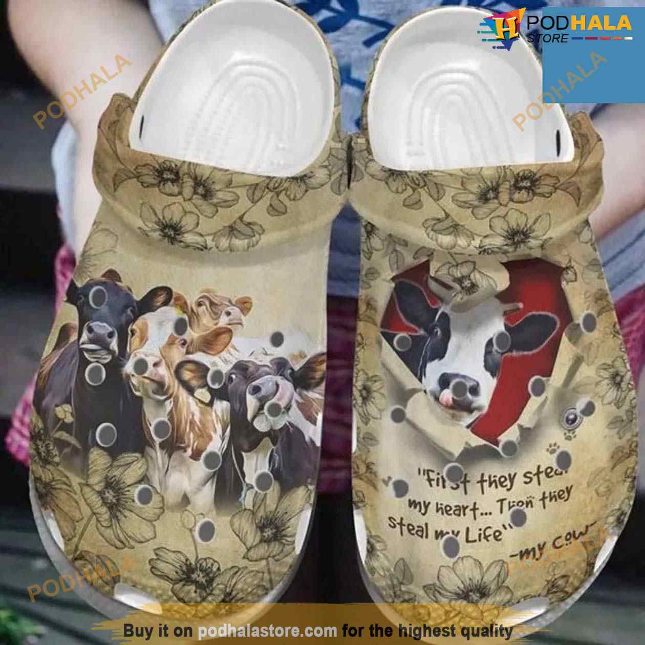Cow Crocs Clog Custom Name Text Color Number Fashion Style For Women Men Kid Print 3d My Cow Cow Crocs Clog Custom Name Text Color Number Fashion Style For Women Men Kid Print 3d My Cow