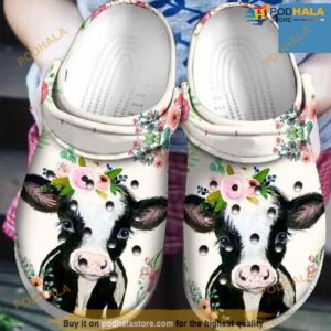 Cow Flower Clogsbland Crocs Clog Shoes