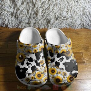 Cow Sunflowers Crocband Crocs Clog Shoes