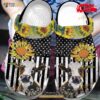 Cow With Sunflower American Flag Farmer Crocs Classic Clog Shoes