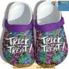 Creepy Tie Dye Trick Or Treat Crocs Shoes Clogs For Brother Halloween