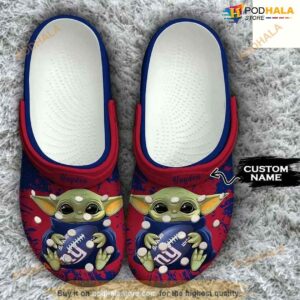 Crocs Shoes Personalized Baby Yoda New York Giants NFL