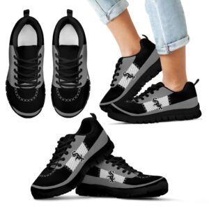 Cross Thread Seamless Beautiful Logo Chicago White Sox Sneakers