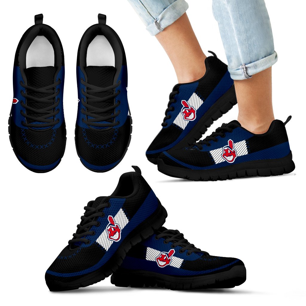 Cross Thread Seamless Beautiful Logo Cleveland Indians Sneakers Cross Thread Seamless Beautiful Logo Cleveland Indians Sneakers