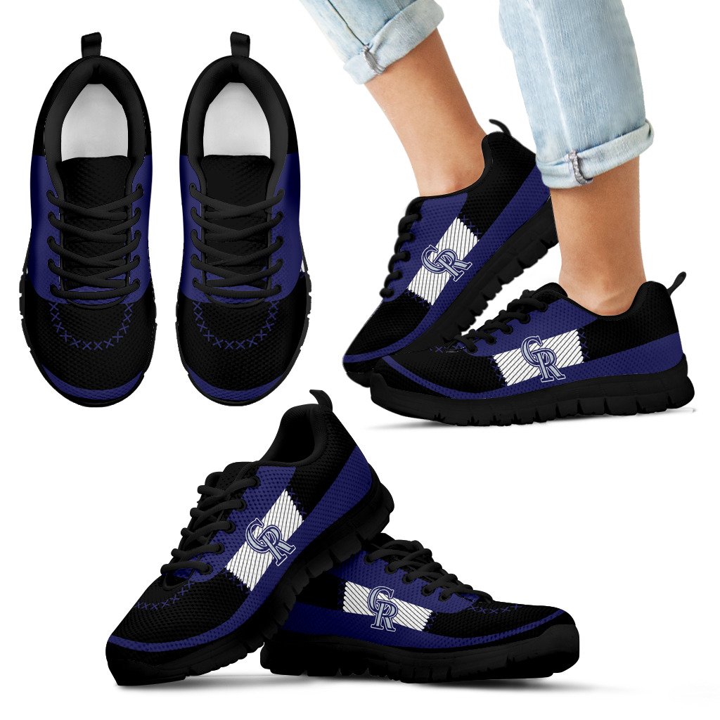Cross Thread Seamless Beautiful Logo Colorado Rockies Sneakers Cross Thread Seamless Beautiful Logo Colorado Rockies Sneakers