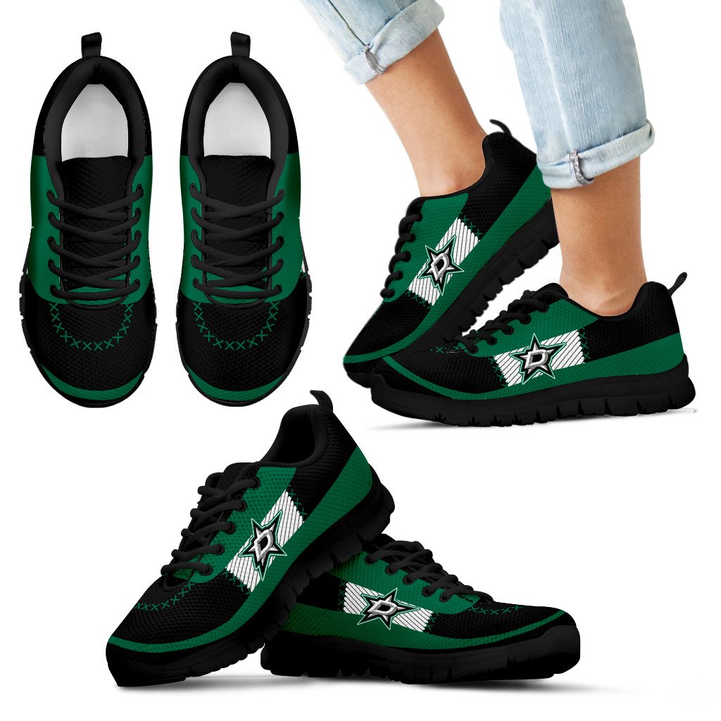 Cross Thread Seamless Beautiful Logo Dallas Stars Sneakers Cross Thread Seamless Beautiful Logo Dallas Stars Sneakers