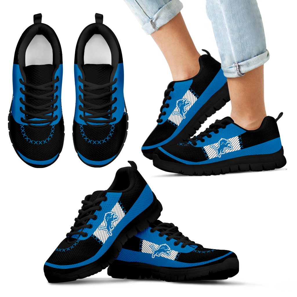 Cross Thread Seamless Beautiful Logo Detroit Lions Sneakers Cross Thread Seamless Beautiful Logo Detroit Lions Sneakers
