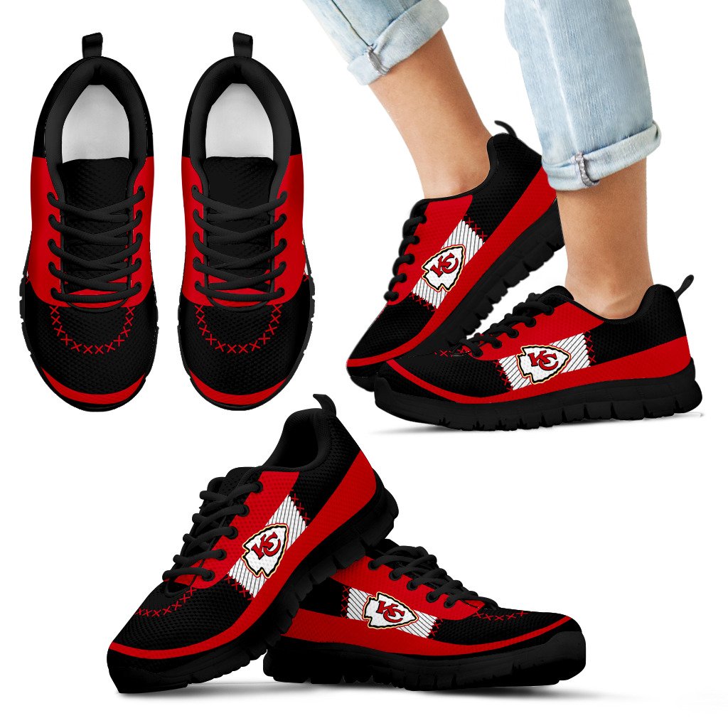 Cross Thread Seamless Beautiful Logo Kansas City Chiefs Sneakers Cross Thread Seamless Beautiful Logo Kansas City Chiefs Sneakers