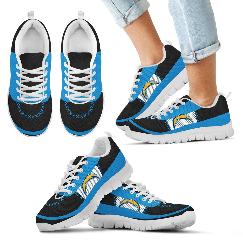 Cross-Thread-Seamless-Beautiful-Logo-Los-Angeles-Chargers-Sneakers-1