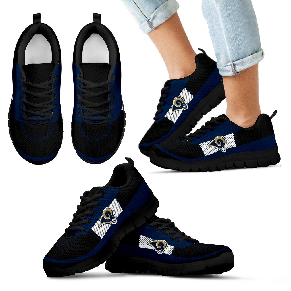 Cross Thread Seamless Beautiful Logo Los Angeles Rams Sneakers Cross Thread Seamless Beautiful Logo Los Angeles Rams Sneakers