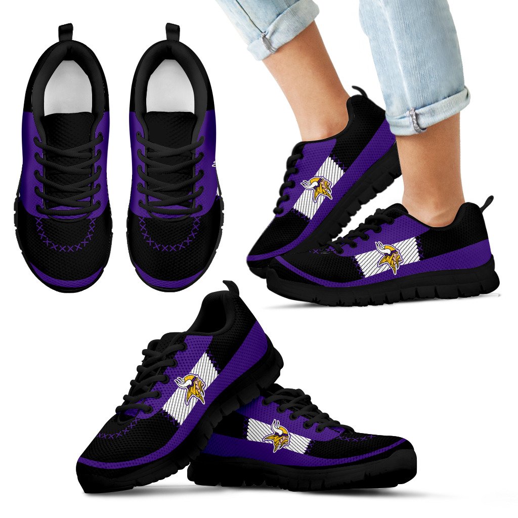Cross Thread Seamless Beautiful Logo Minnesota Vikings Sneakers Cross Thread Seamless Beautiful Logo Minnesota Vikings Sneakers