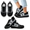 Cross Thread Seamless Beautiful Logo Oakland Raiders Sneakers