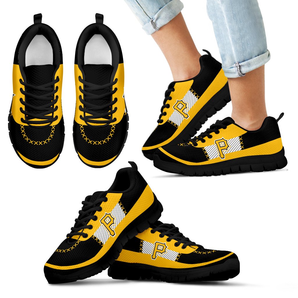 Cross Thread Seamless Beautiful Logo Pittsburgh Pirates Sneakers Cross Thread Seamless Beautiful Logo Pittsburgh Pirates Sneakers
