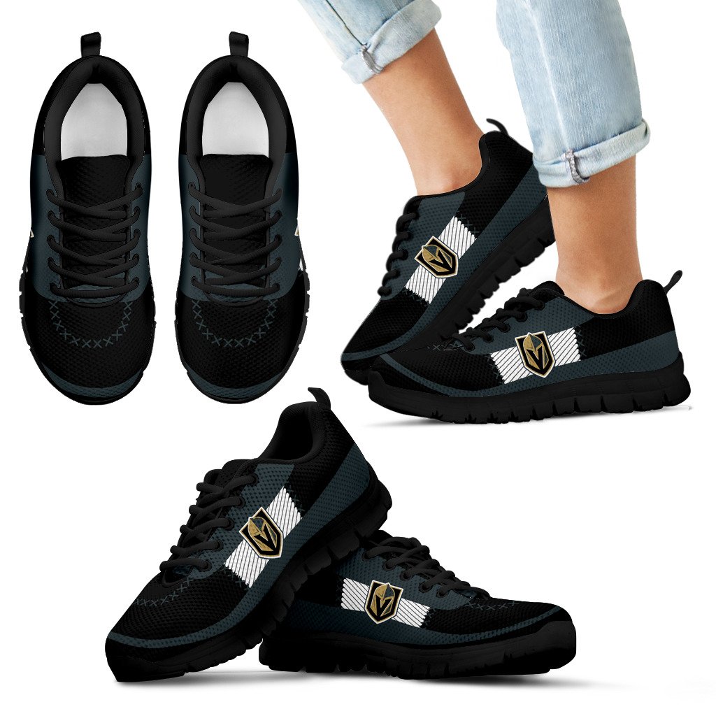 Cross Thread Seamless Beautiful Logo Vegas Golden Knights Sneakers Cross Thread Seamless Beautiful Logo Vegas Golden Knights Sneakers