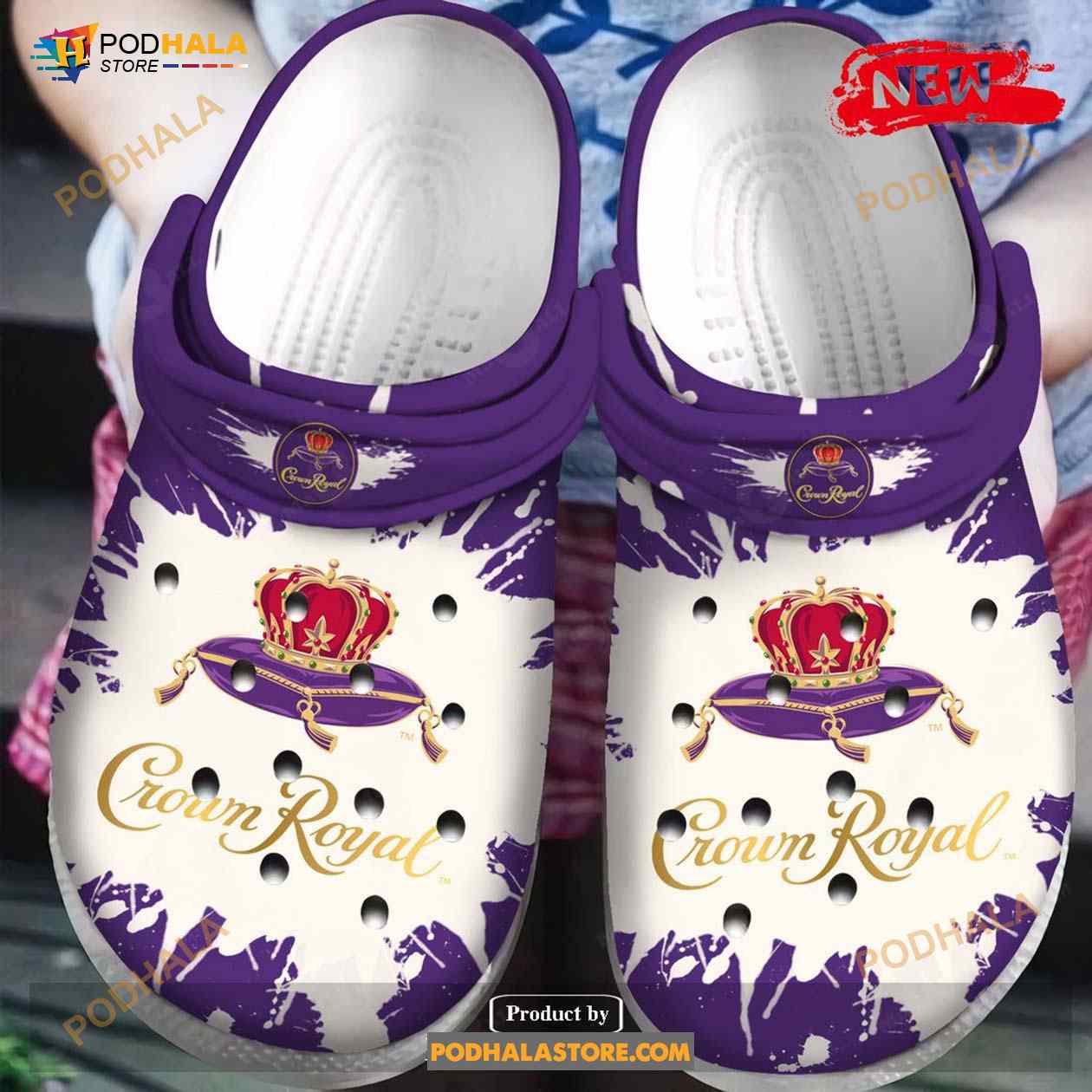 Crown Royal For Man And Women Crocs Crocband Clog Shoes Crown Royal For Man And Women Crocs Crocband Clog Shoes