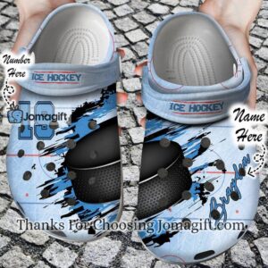 Custom Name Hockey Crocs Gift