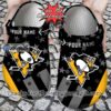 Custom Name Pittsburgh Penguins Star Flag Crocs Gift