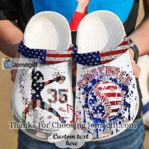 Custom Softball Crocs Gift