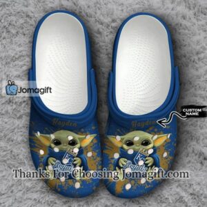 [Custom name] Kansas City Royals Baby Yoda Crocs Gift